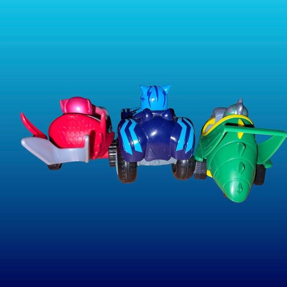 Lot #9 PJ Mask Figures & Cars Gekko, Owlette & Catboy - Picture 3 of 4